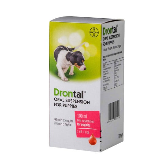 Drontal oral suspension discount for puppies 100ml