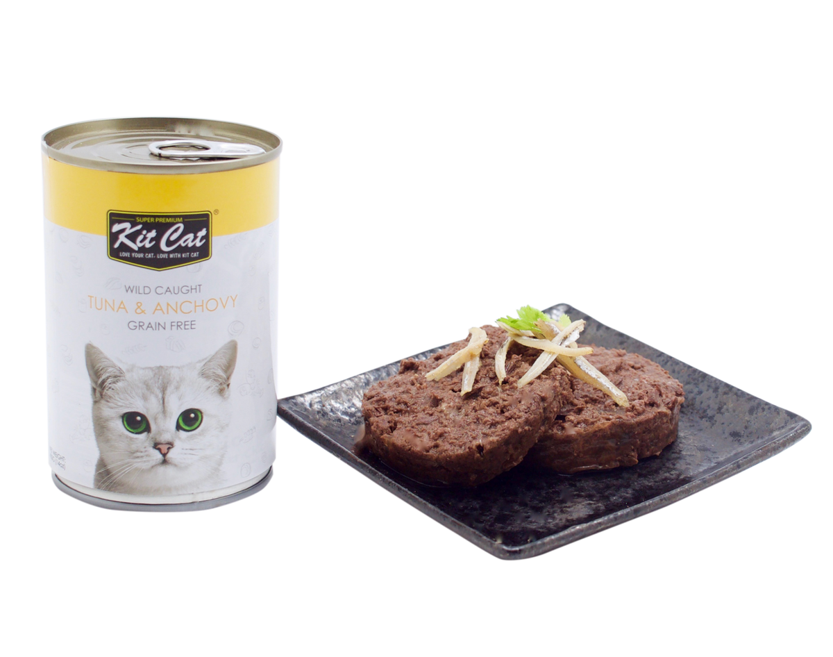 Kit Cat Premium Grain Free Canned Wet Food Wild Caught Tuna and Anchov