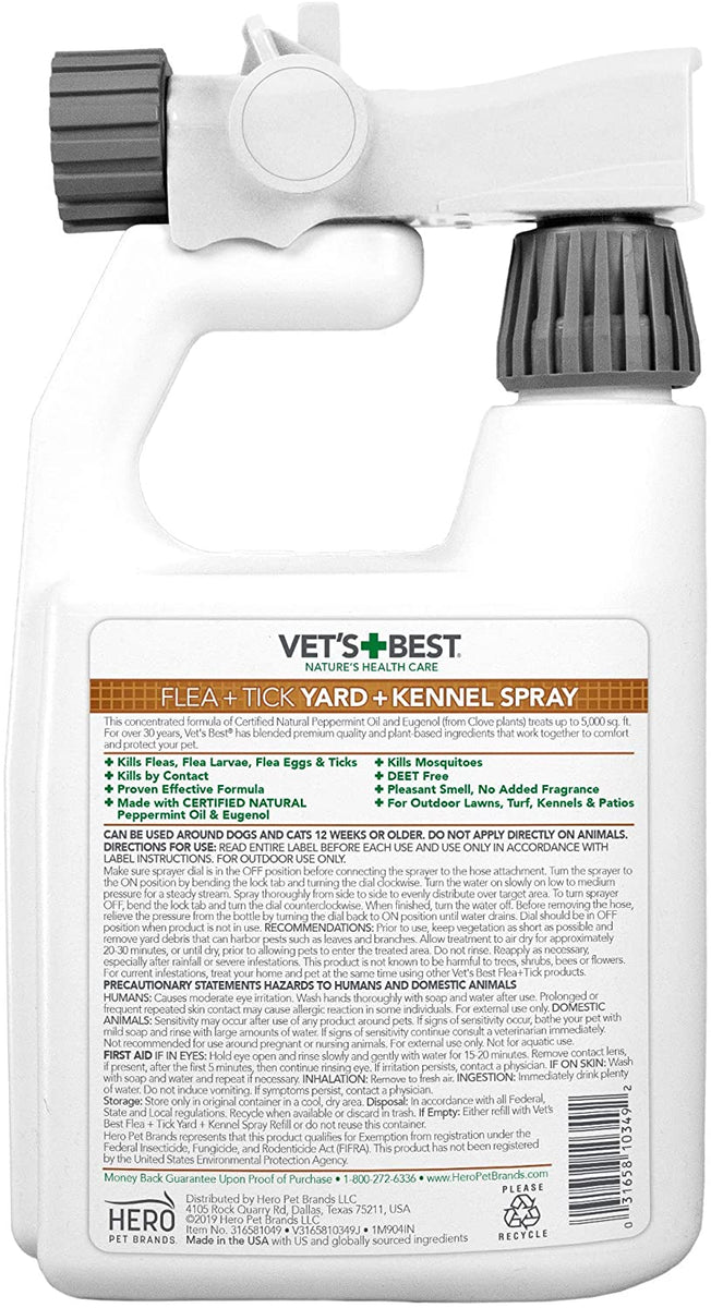 Vets Best Flea And Tick Yard And Kennel Spray